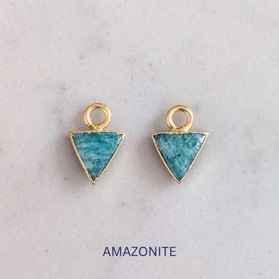 The Triangle Interchangeable Gemstone Earring Charms