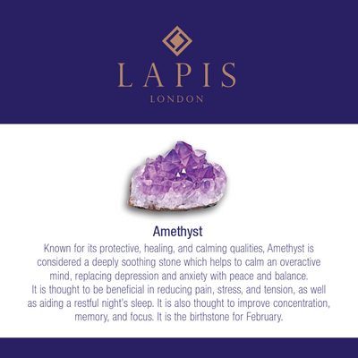 Amethyst Teardrop February Birthstone Necklace