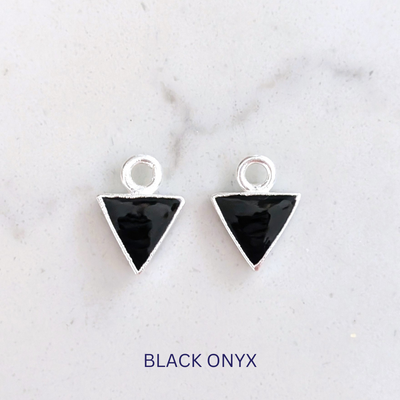 The Triangle Interchangeable Gemstone Earring Charms