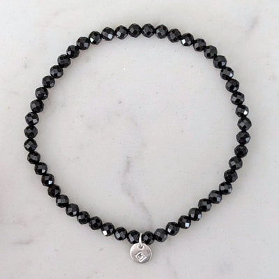 black tourmaline gemstone bracelet