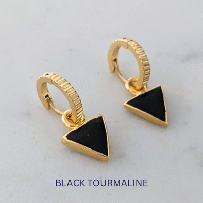 black tourmaline earrings 