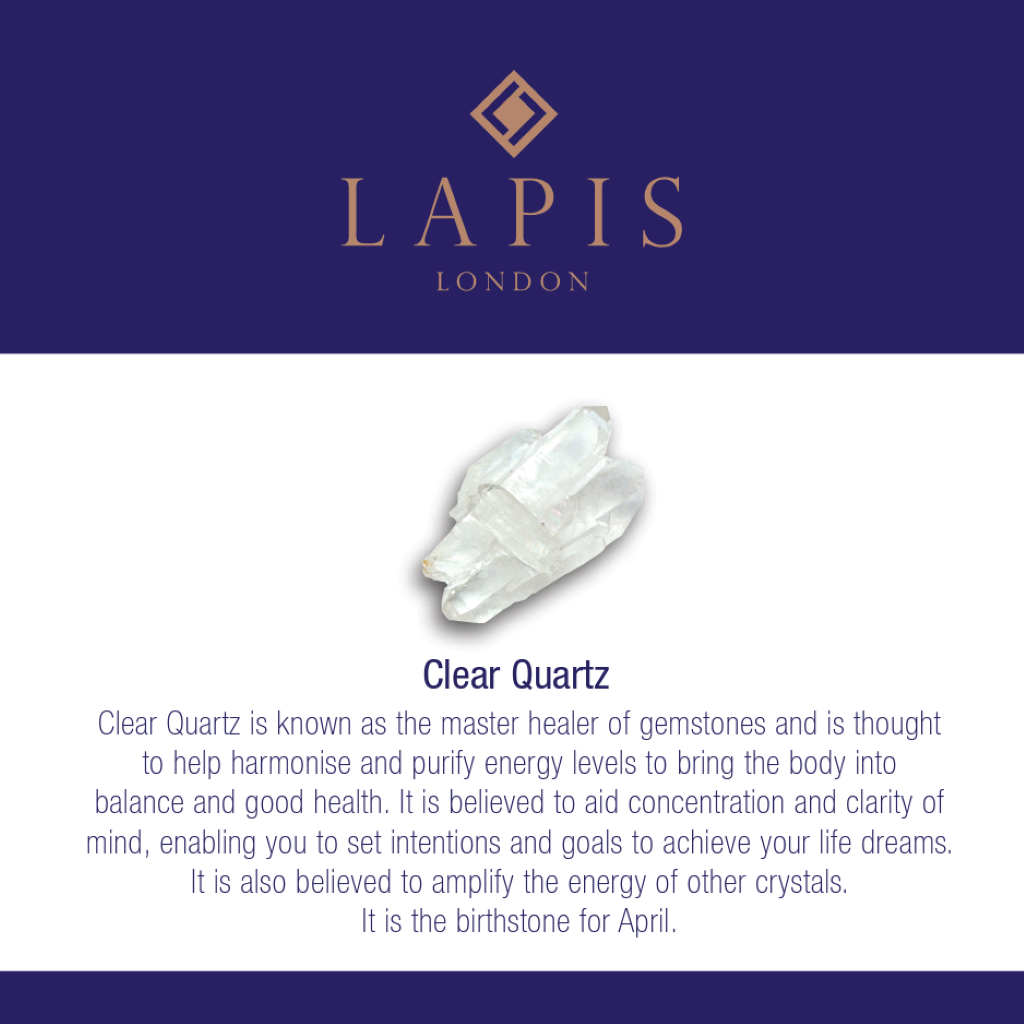 The Orb Clear Quartz April Birthstone Necklace | Health & Harmony