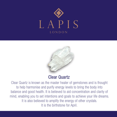 The Orb Clear Quartz April Birthstone Necklace | Health & Harmony