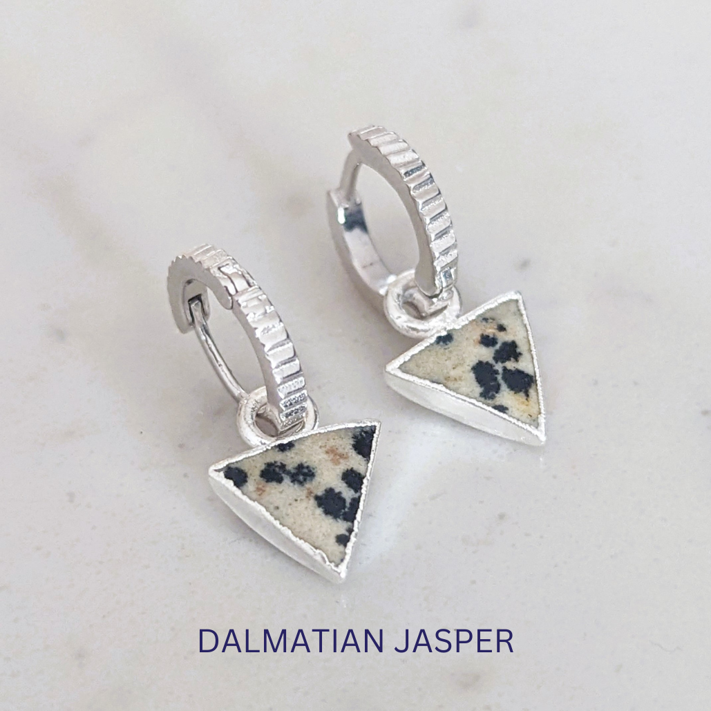 The Triangle Interchangeable Gemstone Earring Charms