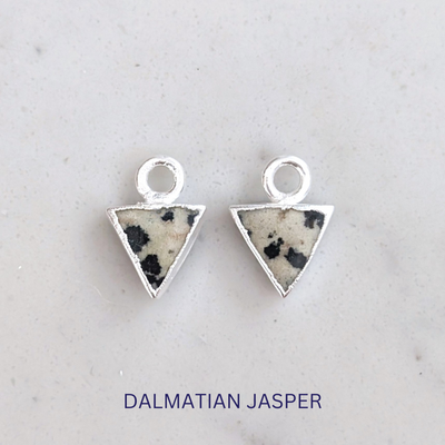 The Triangle Interchangeable Gemstone Earring Charms