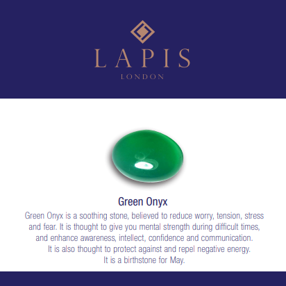Green Onyx Gemstone meaning card