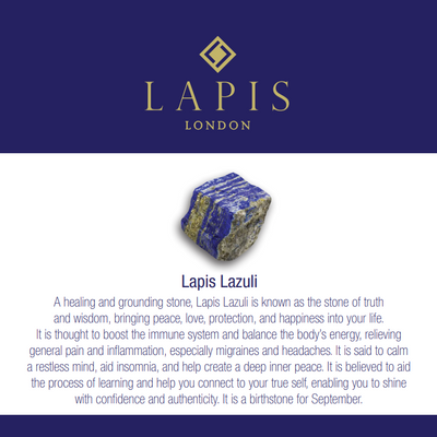 The Fan Lapis Lazuli Pendant Necklace