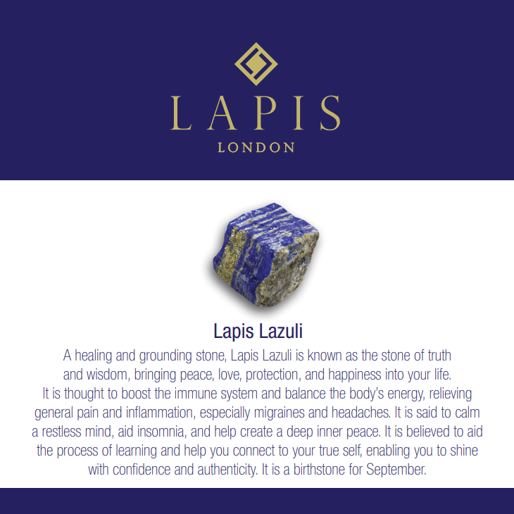 The Orb Lapis Lazuli September Birthstone Earrings  | Truth & Wisdom