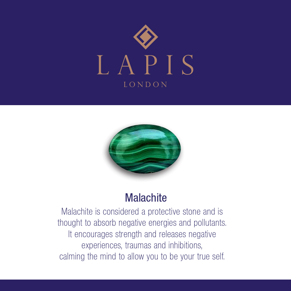 Men's Malachite Gemstone Bracelet - 6mm Smooth