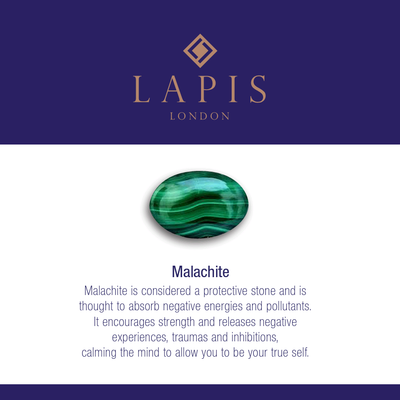 Men's Malachite Gemstone Bracelet - 6mm Smooth