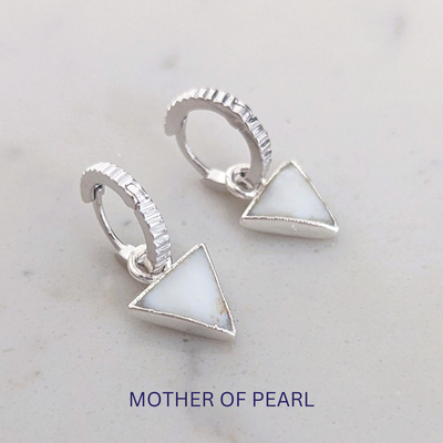 The Triangle Interchangeable Gemstone Earring Charms