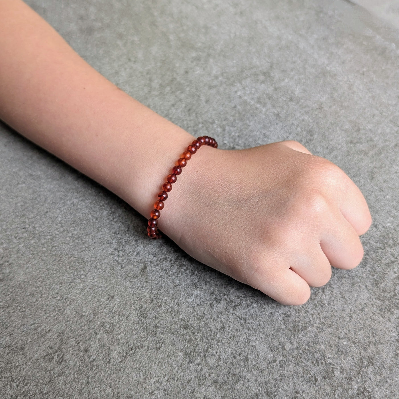 amber children's gemstone bracelet