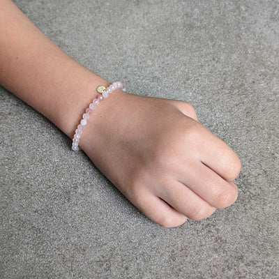 Rose Quartz Children's Gemstone Bracelet