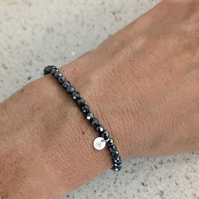 hematite gemstone bracelet