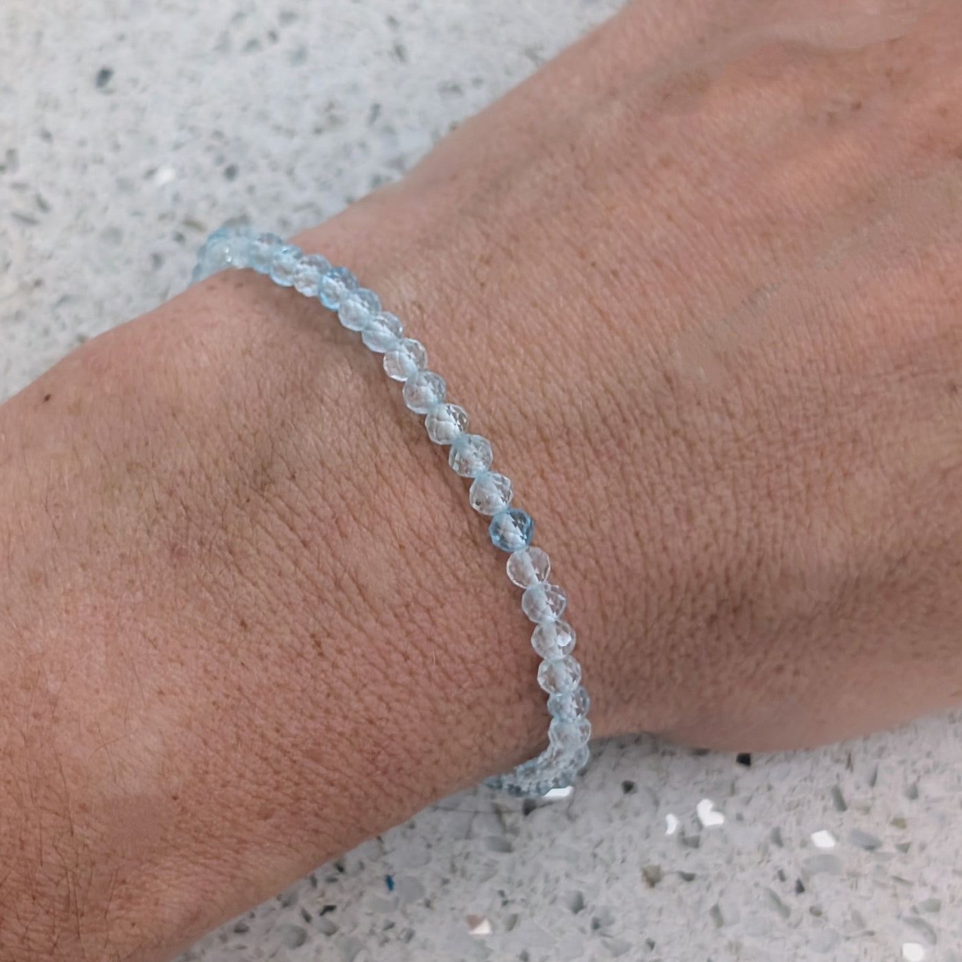 blue topaz gemstone bracelet