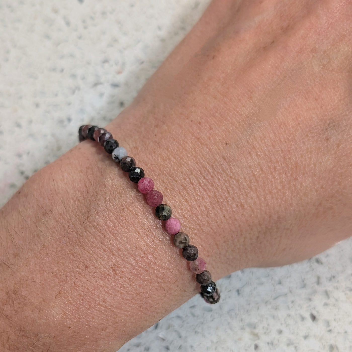 rhodonite gemstone bracelet