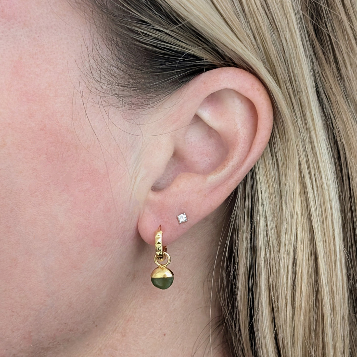 The Orb Peridot August Birthstone Earrings