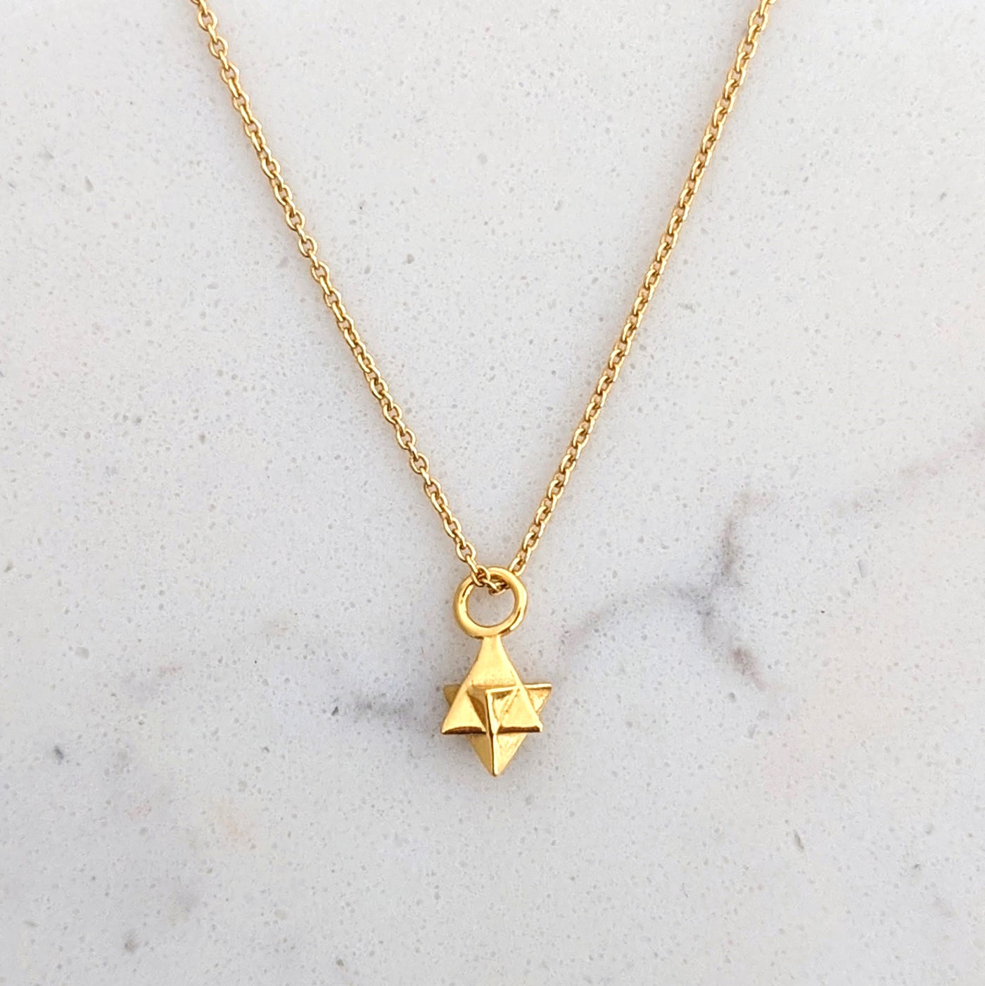 The Tetrahedron Accent Necklace