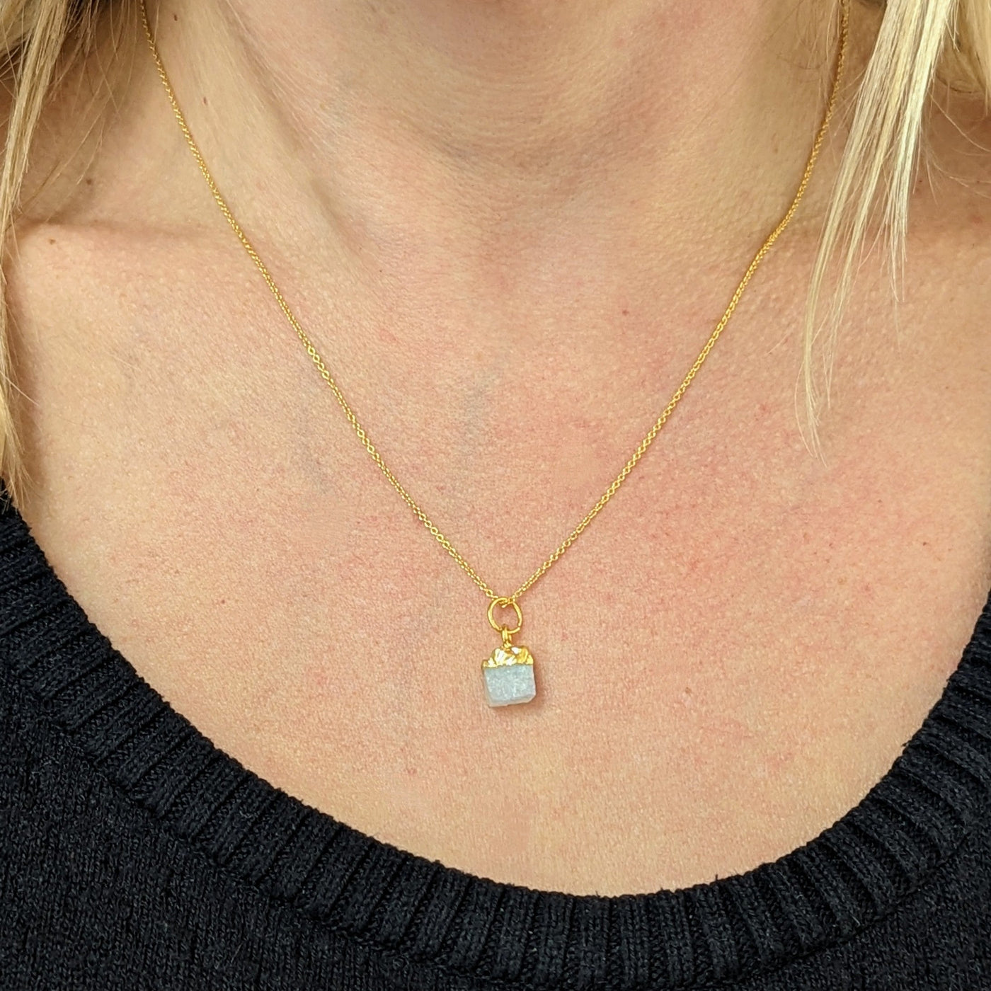 Moonstone June birthstone necklace