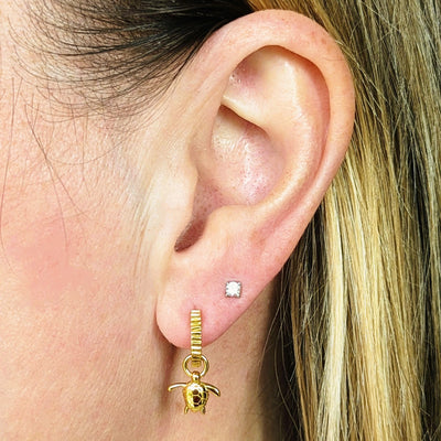 The Tiny Turtle Earrings