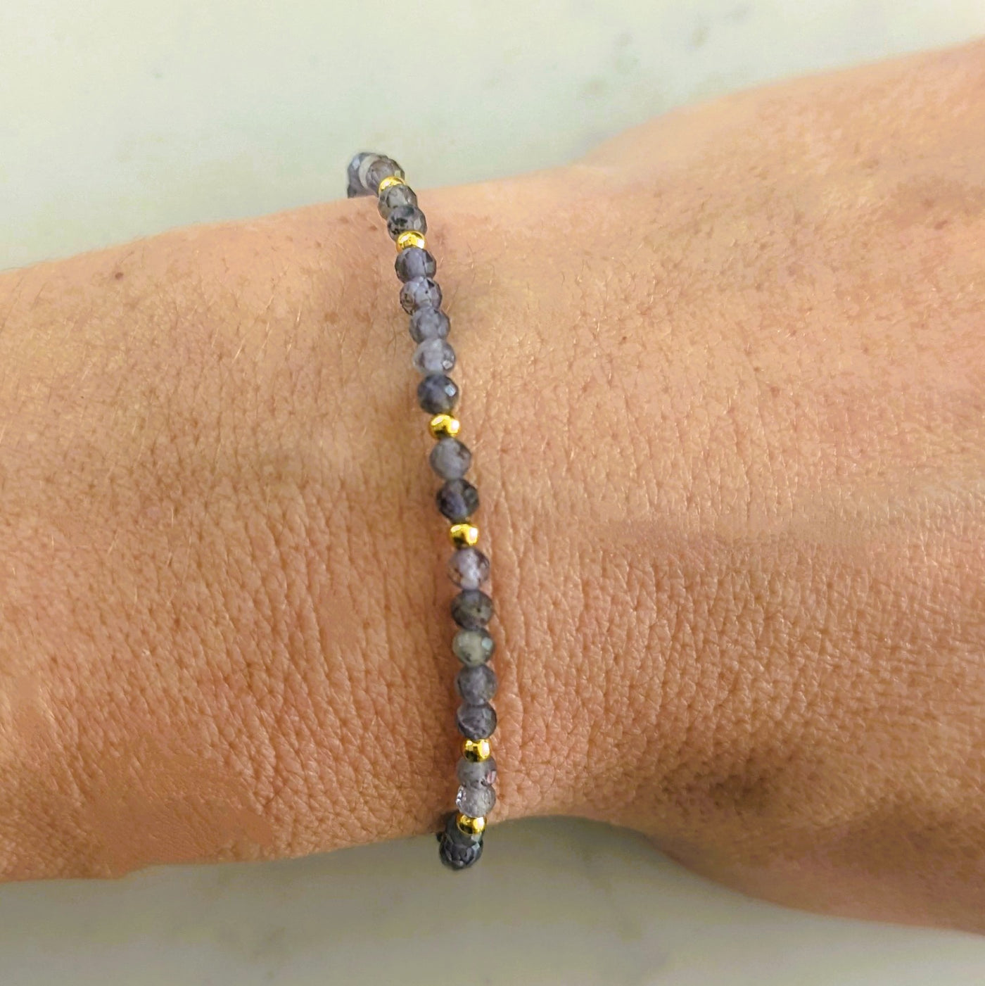 iolite gemstone bracelet