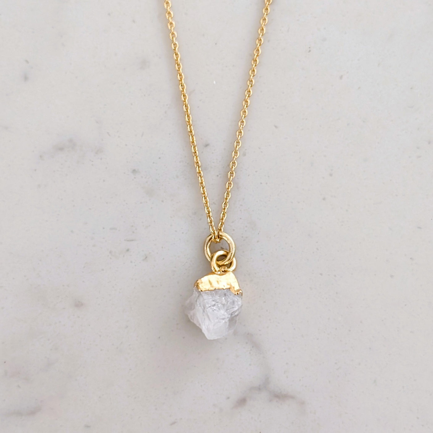 Moonstone June birthstone necklace