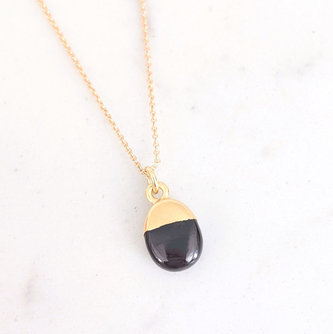 Garnet January birthstone necklace