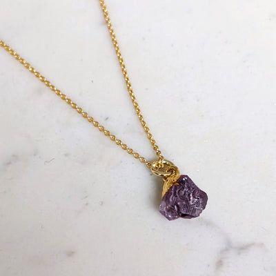 Amethyst February birthstone necklace