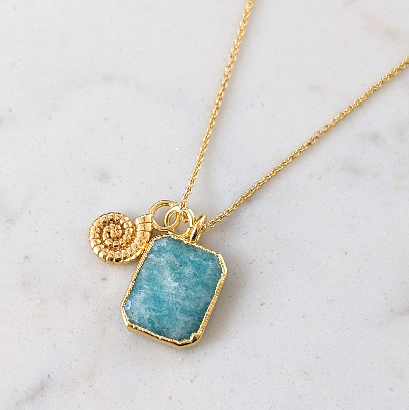 The Duo Amazonite Necklace