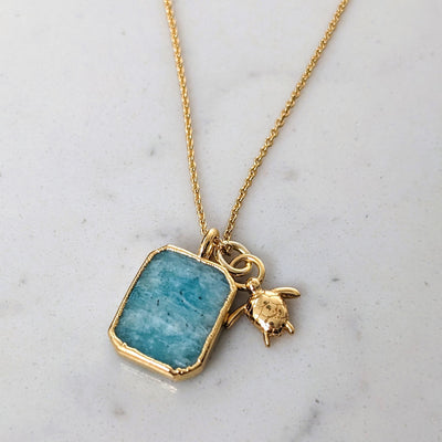 The Duo Amazonite Necklace