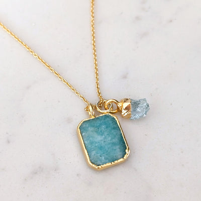 The Duo Amazonite Necklace