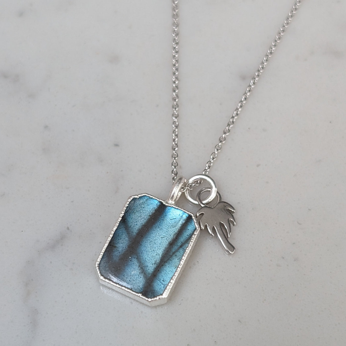 The Duo Labradorite Necklace