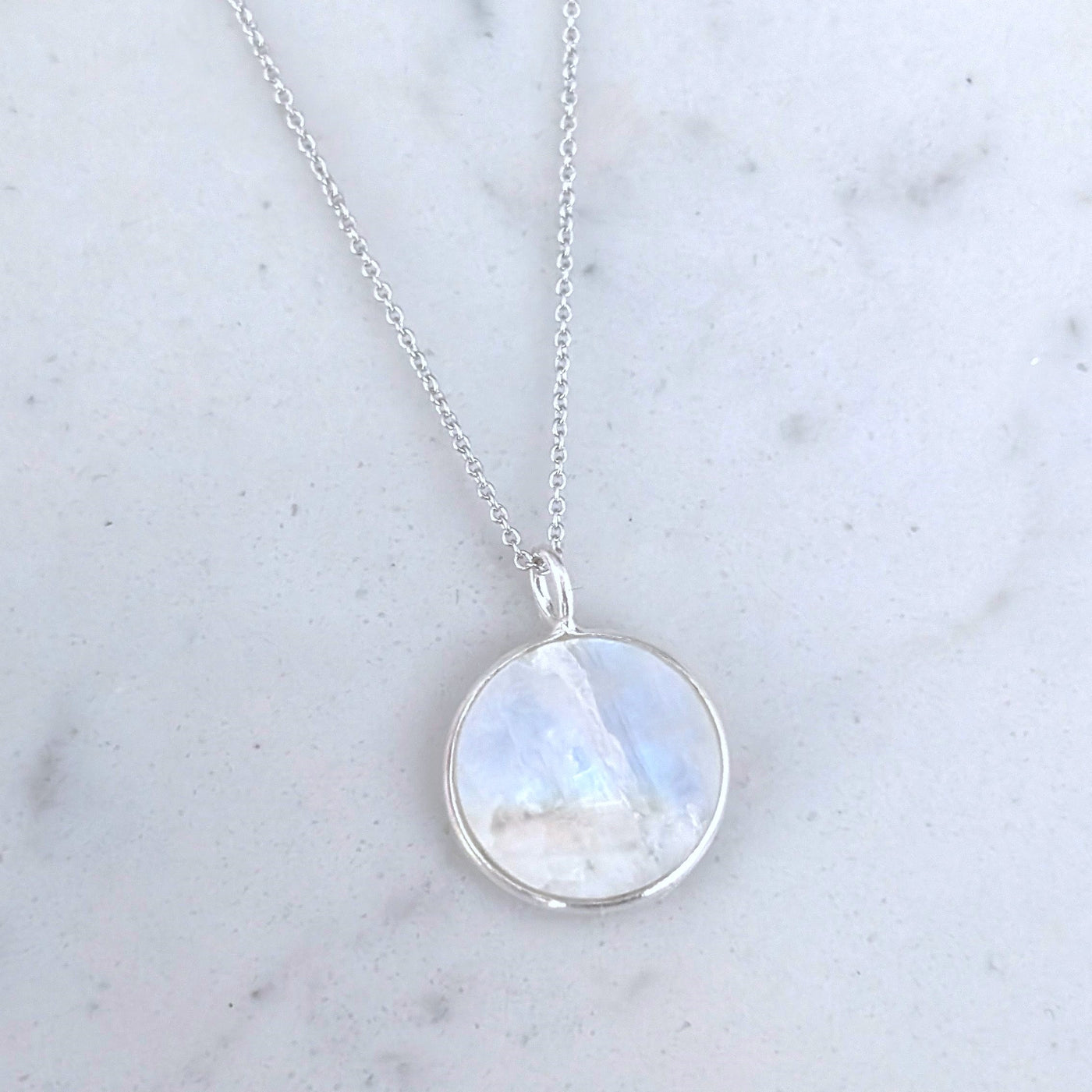 The Circle Moonstone June Birthstone Necklace | Balance & Protection