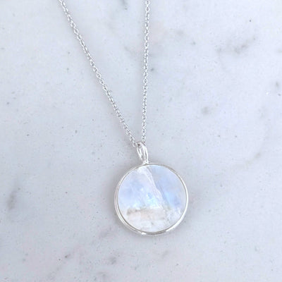 The Circle Moonstone June Birthstone Necklace | Balance & Protection