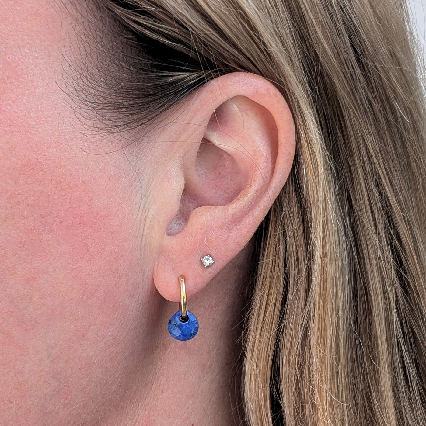 lapis lazuli September birthstone earrings