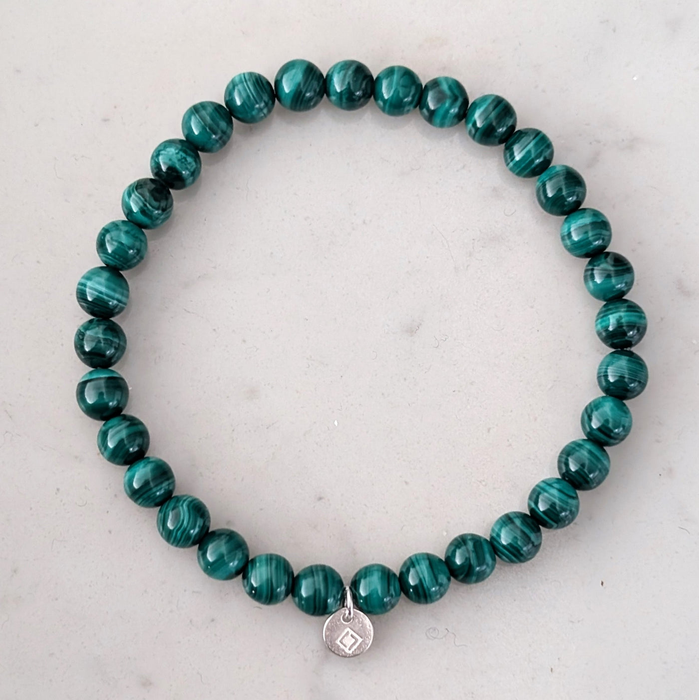 men's malachite gemstone bracelet