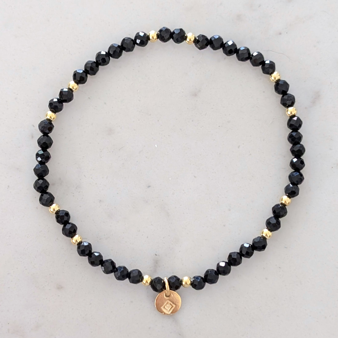 black tourmaline gemstone bracelet