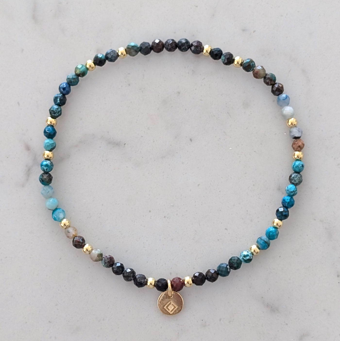 chrysocolla gemstone bracelet 