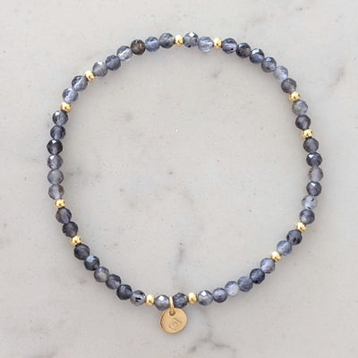 iolite gemstone bracelet