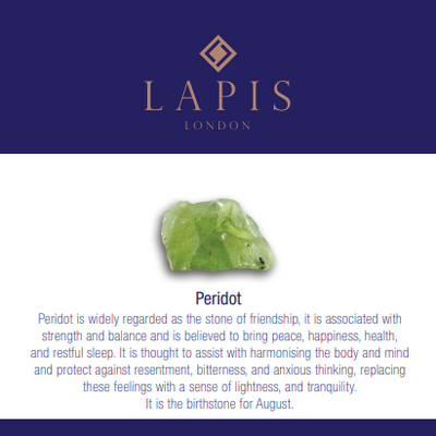 The Circle Peridot August Birthstone Earrings | Happiness & Health