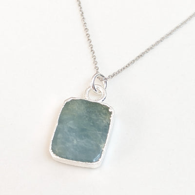 aquamarine pendant necklace