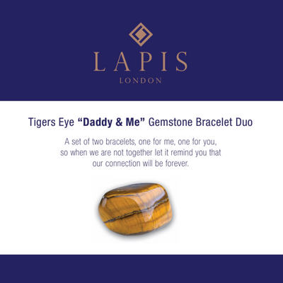 Tiger's Eye "Daddy & Me" Gemstone Bracelet Set