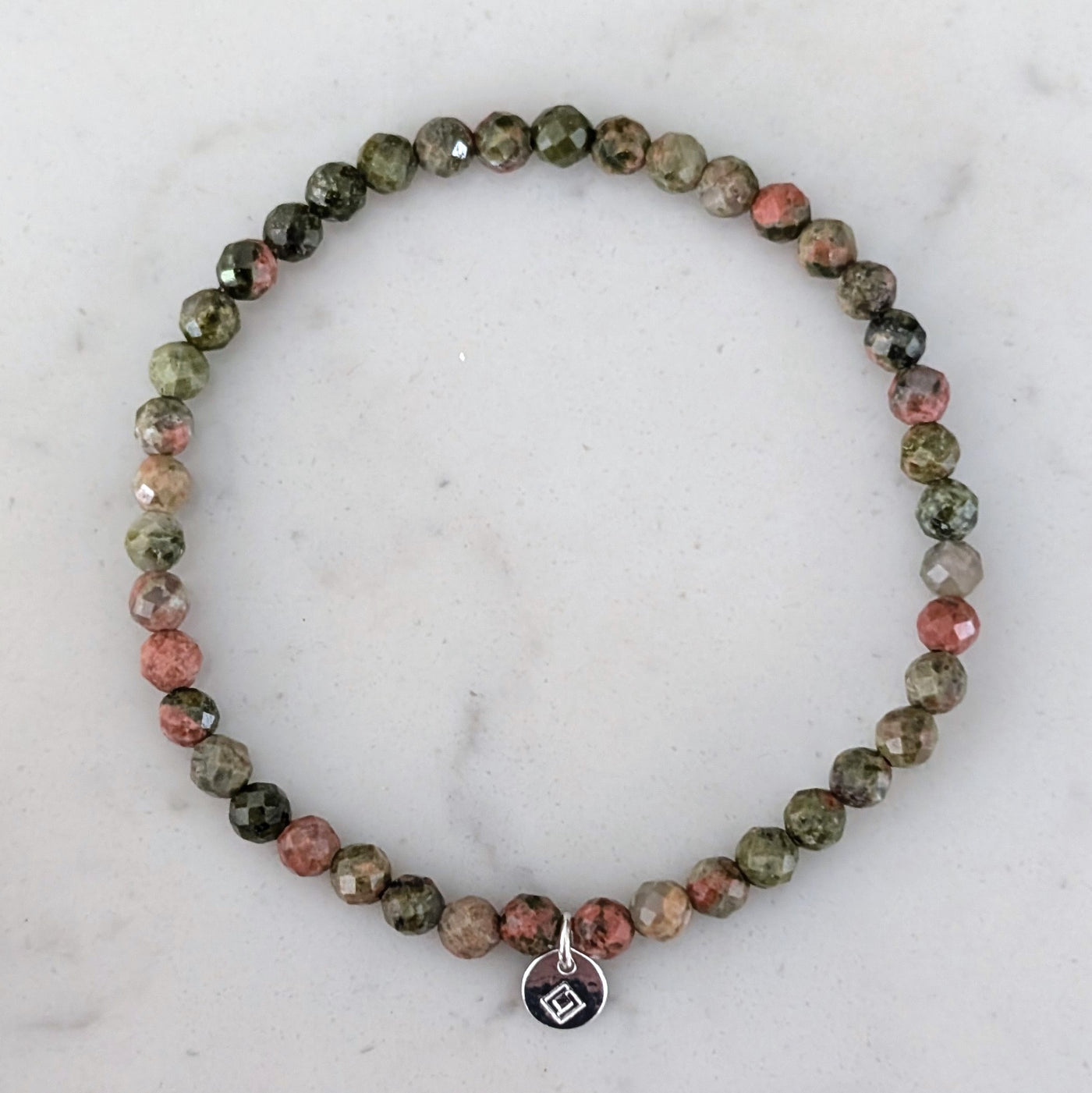 unakite gemstone bracelet