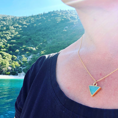 The Triangle Amazonite Gemstone Necklace