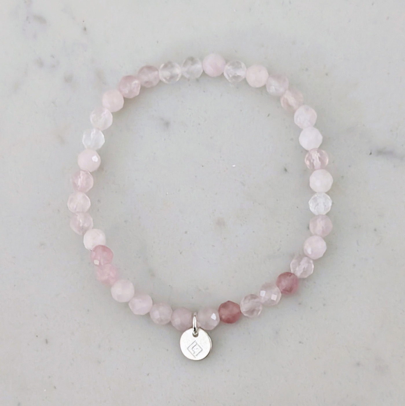 rose quartz children's gemstone bracelets