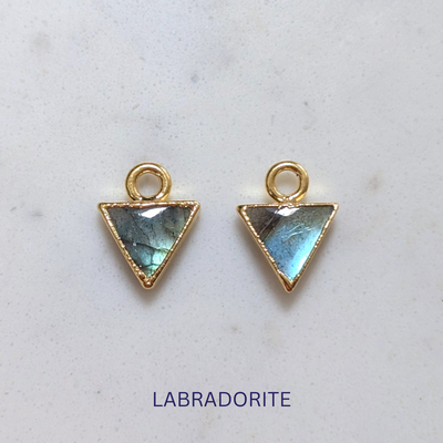 The Triangle Interchangeable Gemstone Earring Charms