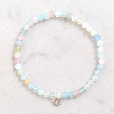 morganite gemstone bracelet 