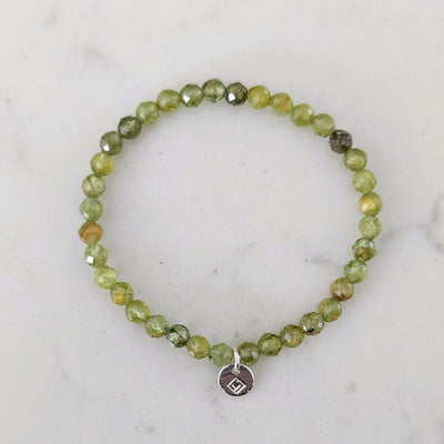 peridot children's gemstone bracelet