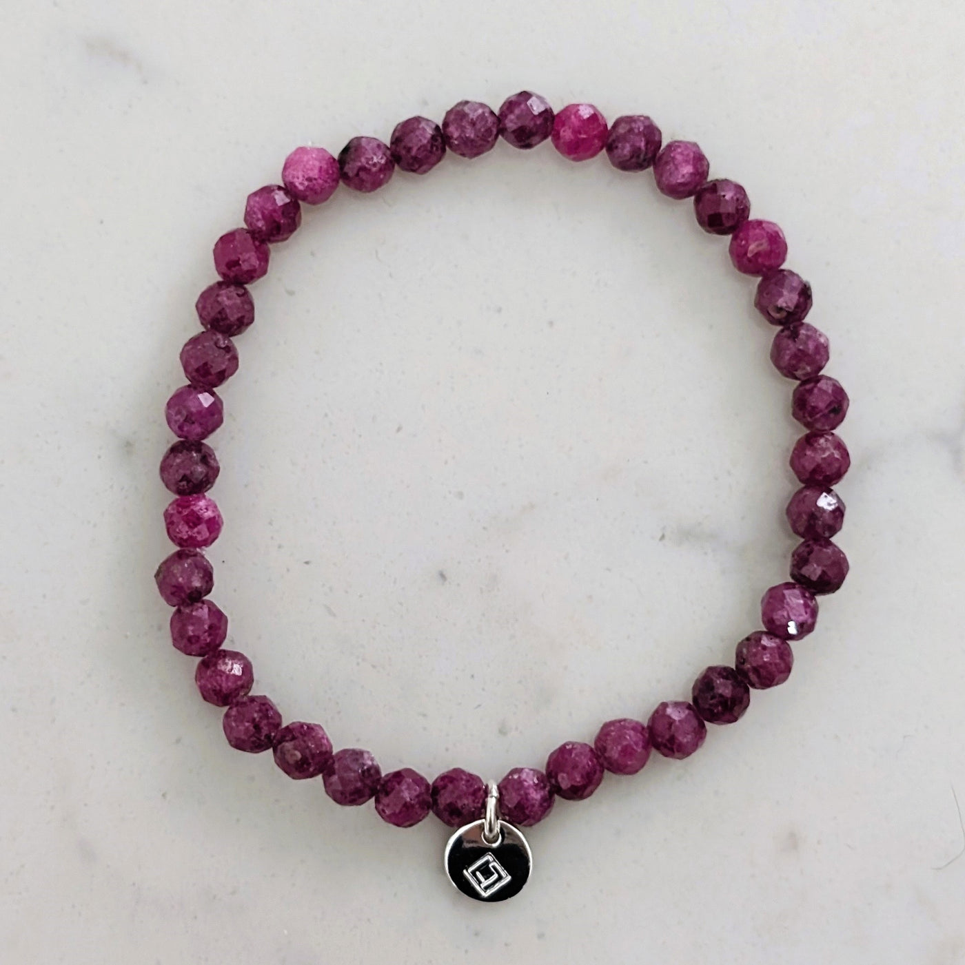 Ruby children's gemstone bracelet