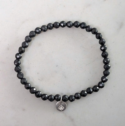 children's 4mm shungite gemstone bracelet 